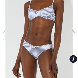 Solid & Striped The Daphne (Bottom), Pinstripe (Midnight Blue)